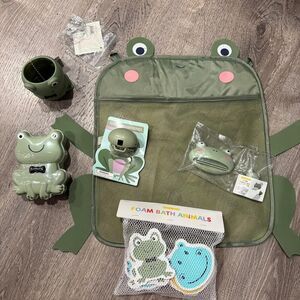 Kid's Frog Bath Set 6 Pieces
